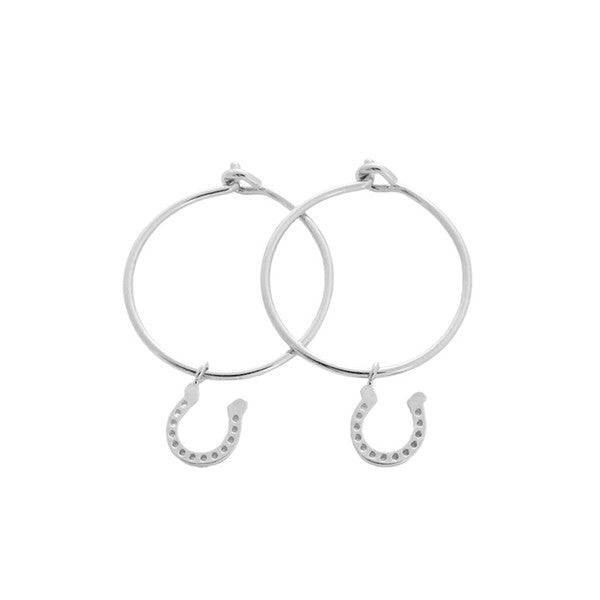 Magic Charm Horseshoe Hoops HONEYCAT Jewelry