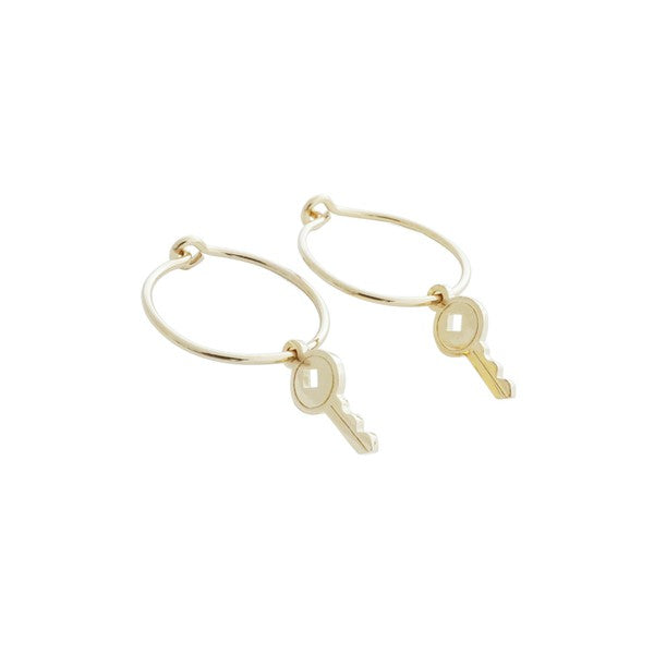 Magic Charm Key Hoops HONEYCAT Jewelry