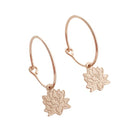 Magic Charm Lotus Hoops HONEYCAT Jewelry