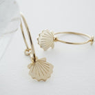 Magic Charm Shell Hoops HONEYCAT Jewelry