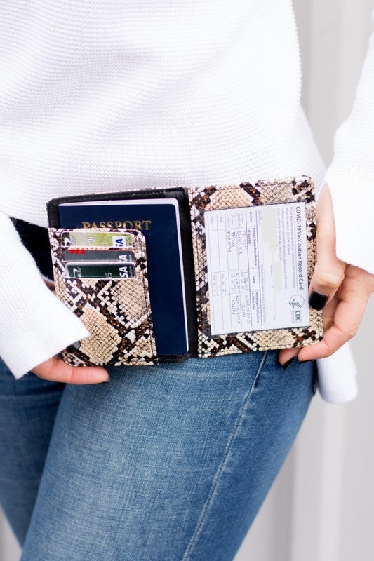 Passport and Vaccine Credit Card Wallet Aili's Corner