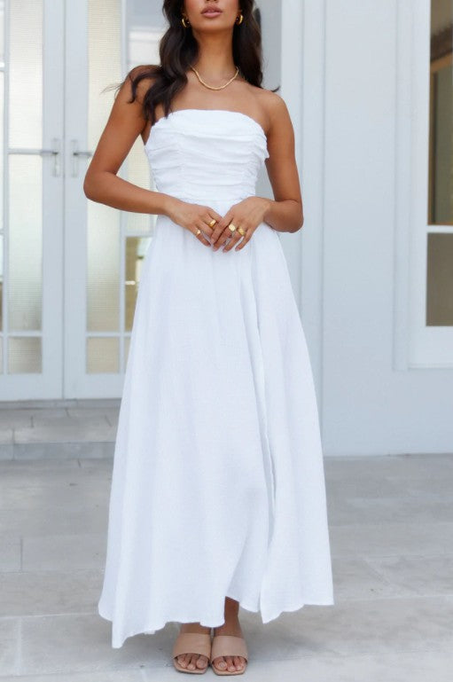 Ruched Off-Shoulder Maxi Dress One and Only Collective Inc