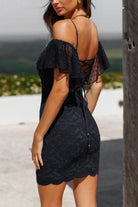 Open-back Lace Mini Dress One and Only Collective Inc