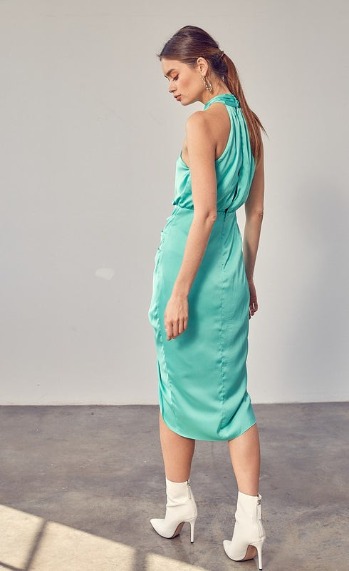 Wrap Cross Neck Dress Do + Be Collection