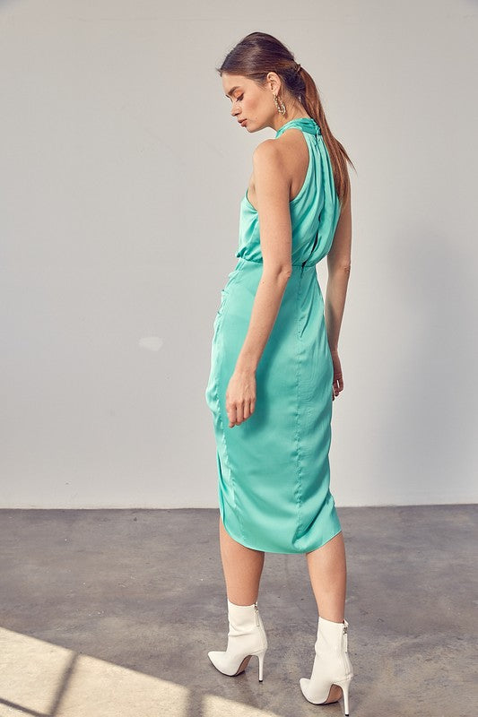 Wrap Cross Neck Dress Do + Be Collection