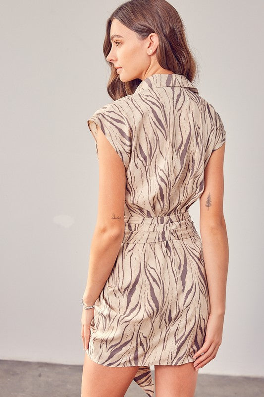 Printed Front Tie Dress Do + Be Collection