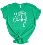 Happy Go Lucky Short Sleeve Graphic Tee Ocean and 7th