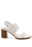 RAG&CO GERTUDE SLINGBACK BLOCK HEEL LEATHER SANDAL Rag Company