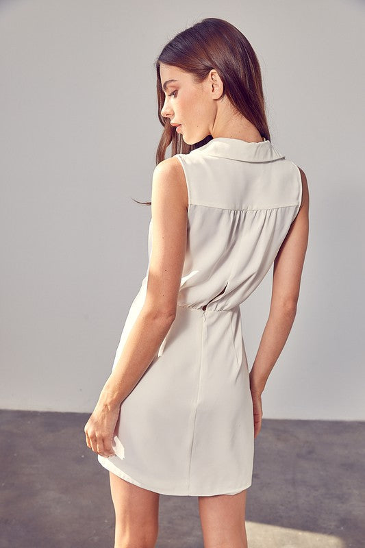 Collared Side Button Dress Do + Be Collection