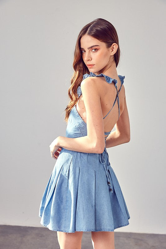 A-Line Open Back Dress Do + Be Collection