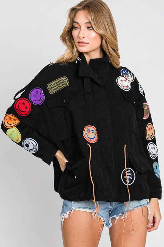 Smile Patch Jackets Jade By Jane