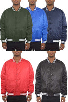 Mens Polyester Windbreaker Winter Bomber Jacket WEIV