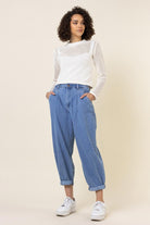 Slouchy High Waisted Jeans Vibrant M.i.U