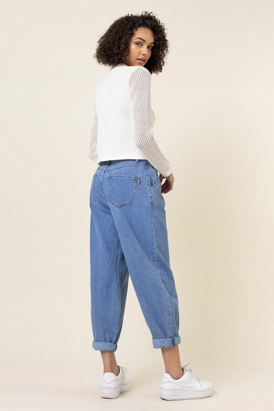 Slouchy High Waisted Jeans Vibrant M.i.U