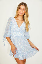 Floral Print Babydoll Mini Dress One and Only Collective Inc