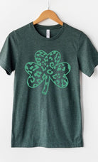 Green Leopard Clover Graphic Tee PLUS Kissed Apparel