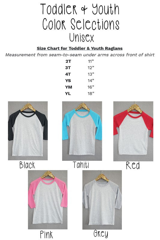 Clearance Toddler Colored Sleeve Raglans Cali Boutique