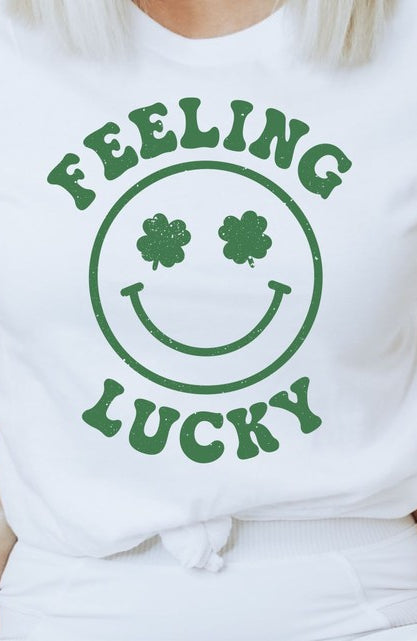 Shamrock Smile Feeling Lucky Graphic Tee Ocean and 7th