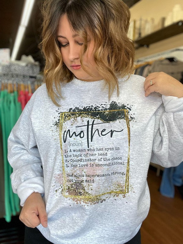 Mother Definition Sweatshirt Ask Apparel