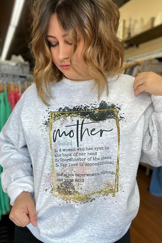 Mother Definition Sweatshirt Ask Apparel