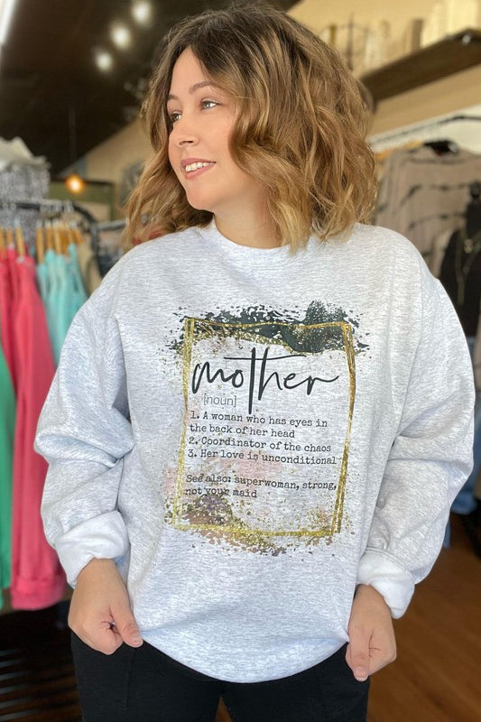 Mother Definition Sweatshirt Ask Apparel