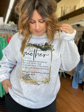 Mother Definition Sweatshirt Ask Apparel