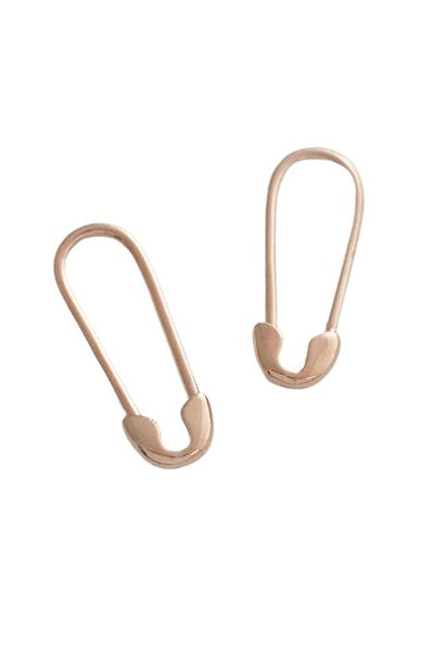 Mini Safety Pin Hoops HONEYCAT Jewelry