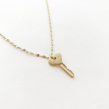 Amour Key to my Heart Necklace HONEYCAT Jewelry