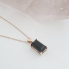 Bonbon Black Crystal Necklace HONEYCAT Jewelry