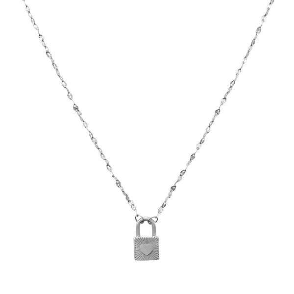 Love Locked Padlock Necklace HONEYCAT Jewelry