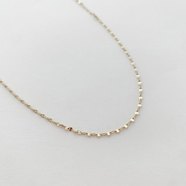 Esme Twisted Dainty Chain Necklace HONEYCAT Jewelry