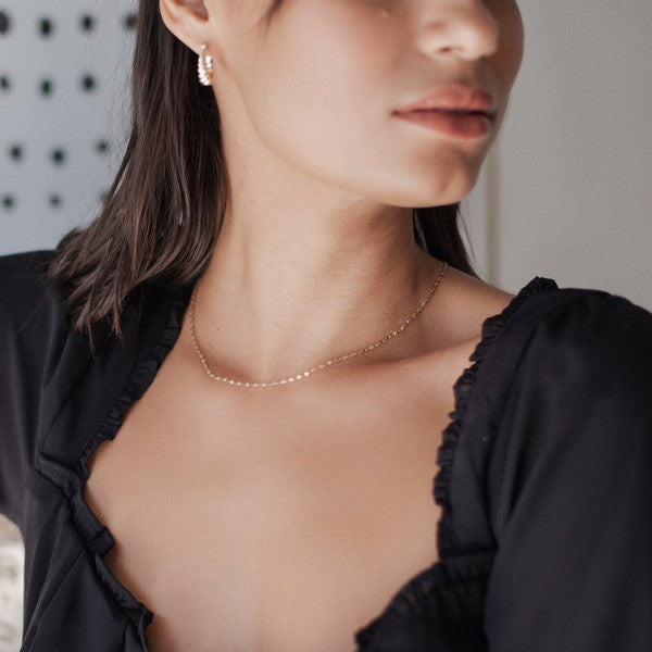 Esme Twisted Dainty Chain Necklace HONEYCAT Jewelry