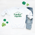 My Students Are My Lucky Charms Graphic Sweatshirt Olive and Ivory Wholesale