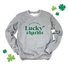 My Students Are My Lucky Charms Graphic Sweatshirt Olive and Ivory Wholesale