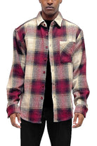 Mens Flannel Shirt Jacket Shacket WEIV