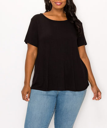 Bamboo classic top for curvy size Fabina