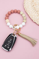 Silicone Gold Leo Key Ring Bracelet Aili's Corner