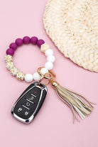 Silicone Gold Leo Key Ring Bracelet Aili's Corner