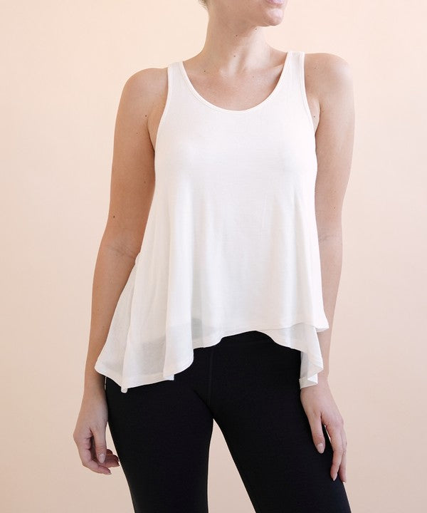 BAMBOO FLARED TANK Fabina