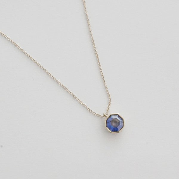 Ode to Rose Blue Crystla Necklace HONEYCAT Jewelry