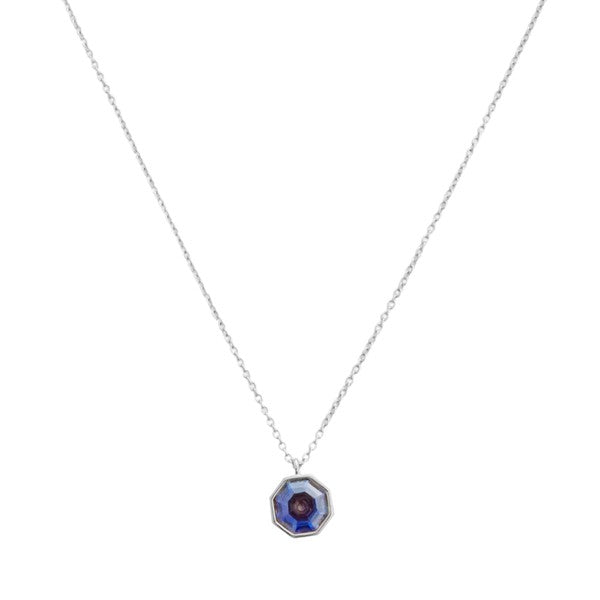 Ode to Rose Blue Crystla Necklace HONEYCAT Jewelry