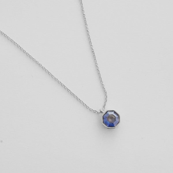 Ode to Rose Blue Crystla Necklace HONEYCAT Jewelry