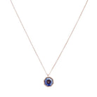 Ode to Rose Blue Crystla Necklace HONEYCAT Jewelry