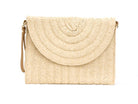 Straw Foldover Convertible Clutch Aili's Corner