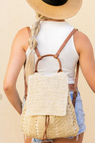 Woven Straw Backpack Aili's Corner