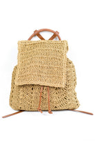 Woven Straw Backpack Aili's Corner