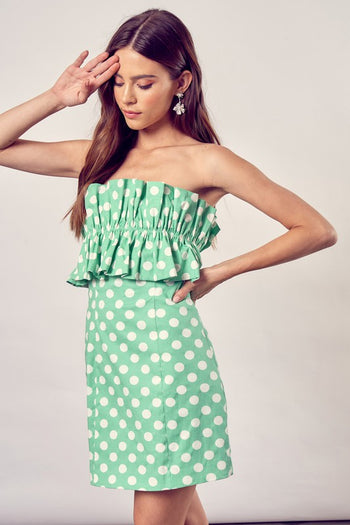 Ruffle Polka Dot Dress Do + Be Collection