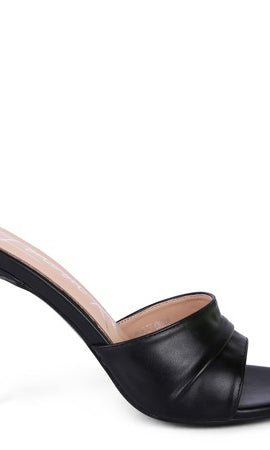 3RD DIVORCE Pleated Strap High Heeled Sandal Rag Company