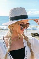 Classic Straw Panama Fedora Hat Aili's Corner