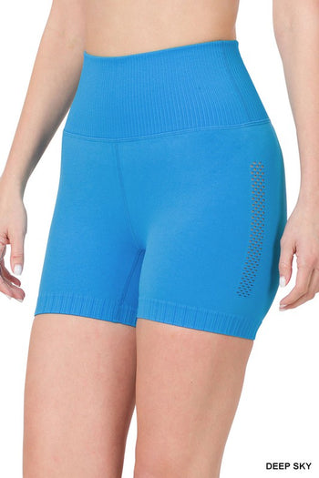 Seamless High Waisted Shorts ZENANA